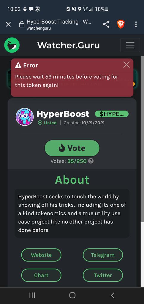 sean_gin's tweet photo. @IHYPERBOOST_MAN @WatcherGuru @cryptocom @TwitchRivals @HyperBoostBSC I voted! #HyperBoostArmy
#HyoerBoost https://t.co/VspWfFltaQ