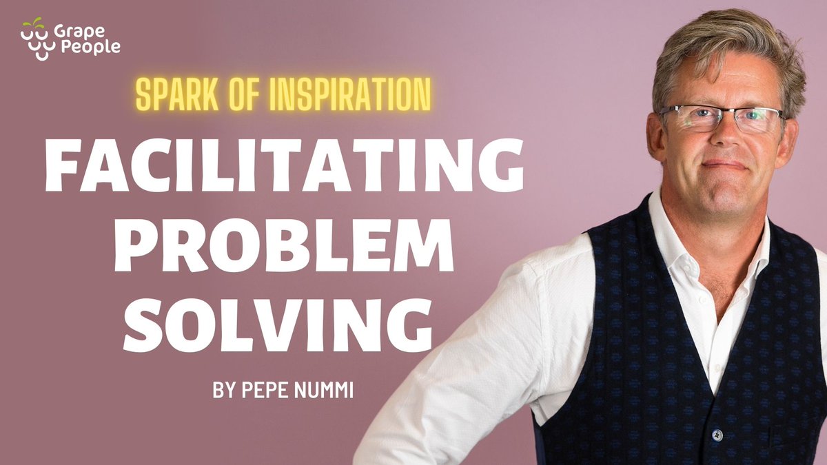 grapepeoplewrld's tweet photo. In the next Spark Of Inspiration you learn how to facilitate problem solving. Register to the free mini-training at https://t.co/ooA7gcvRCL https://t.co/DURFWXwKpv