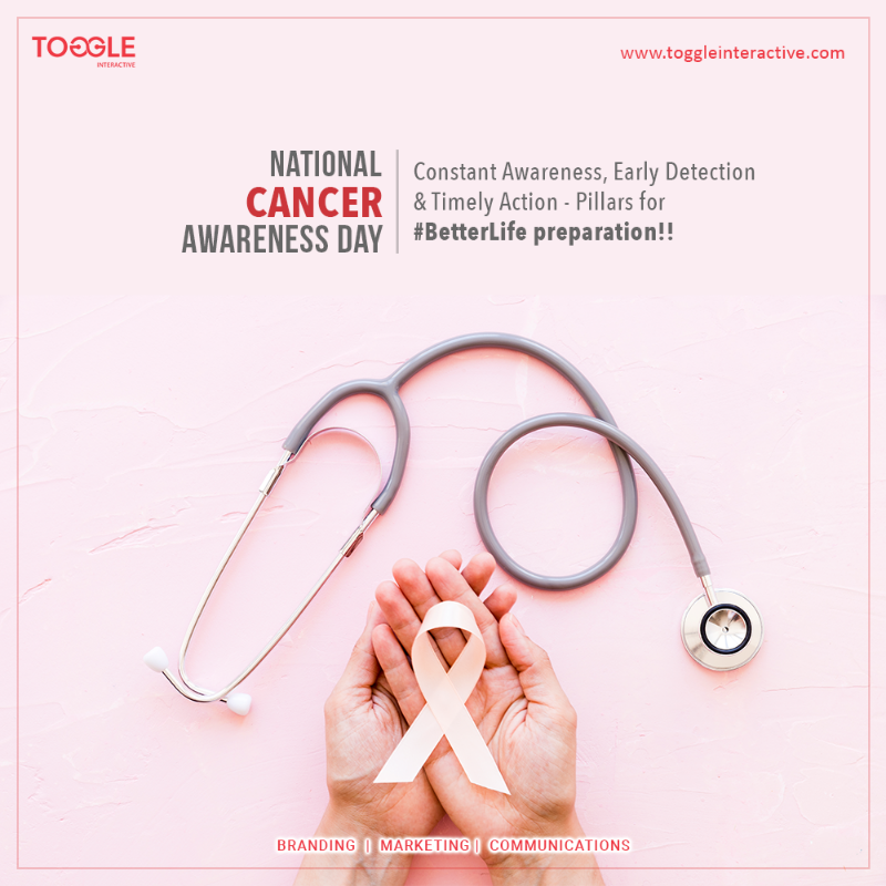 Constant Awareness, Early Detection & Timely Action - Pillars for #BetterLife preparation!! #NationalCancerAwareness #PreventCancer #CancerSurvivors  #CancerFighters #CancerWarriors #BreastCancer #ToggleInteractive