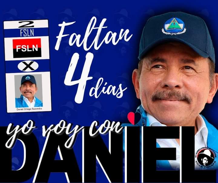Buenos días compañer@s❤🖤😊

Preparados 2️⃣✌🗳 estamos a 4 días de la gran VICTORIA ELECTORAL. 

#TodosJuntosVamosAdelante #A4DiasDeLaVictoria #Nicaragua #NoviembreVictorioso