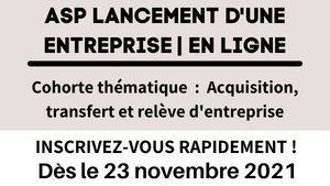 Vous êtes entrepreneur(e) ? Vous souhaitez faire l'acquisition d'une entreprise ? Vous reprenez la business familiale ? Fierbourg a LA formation pour vous ! DÈS LE 23 NOVEMBRE !
Inscription ici : fierbourg.com/progr.../lance…
partenariat avec Centre de transfert d'entreprise du Québec