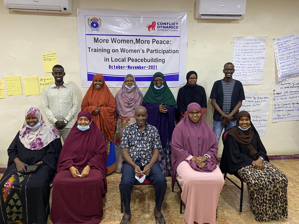 cdint's tweet photo. More Women, More Peace! CDI &amp; @Soyden_network have finished a series of workshops in Mogadishu on  women's participation in #localpeacebuilding. These new trainers will continue to build capacity of local women peacebuilders throughout #Somalia bringing peace to their communities https://t.co/RnVJs3tJKZ