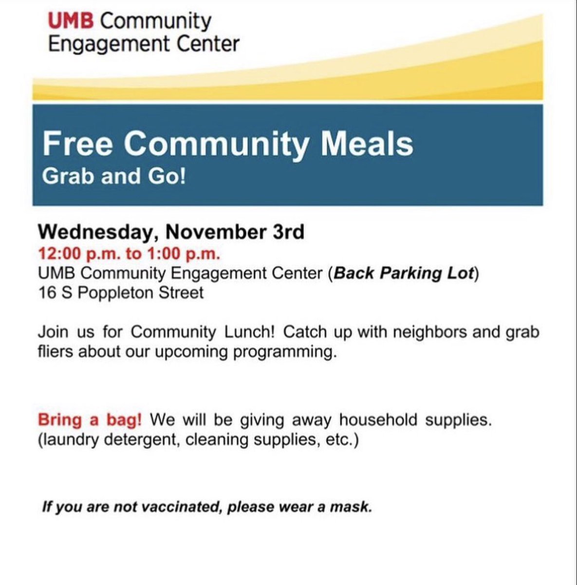 promiseheights's tweet image. #foodgloriousfood awaits you today—find many sites giving away fresh &amp;amp; free 🍎🥦🫑🍊🍠produce (plus 👟👠&amp;amp; 👖👔👚!) by clicking our bio link or linktr.ee/promiseheights &amp;amp; FREE FOOD. Thanks to @UMBCommunity @CFYS_Inc &amp;amp; all who make this happen!