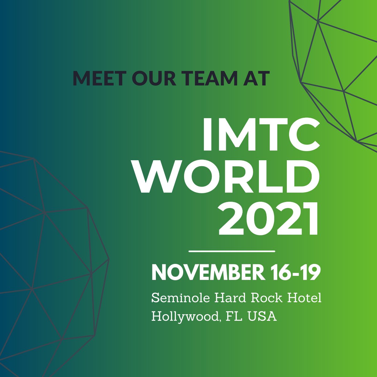We're looking forward to being part of #IMTCWorld in just two weeks. Our team of delegates are taking meetings at VIP Table 6, be sure to drop us a line at sales@dtone.com to learn about DT One's extensive global network and #mobilesolutions.