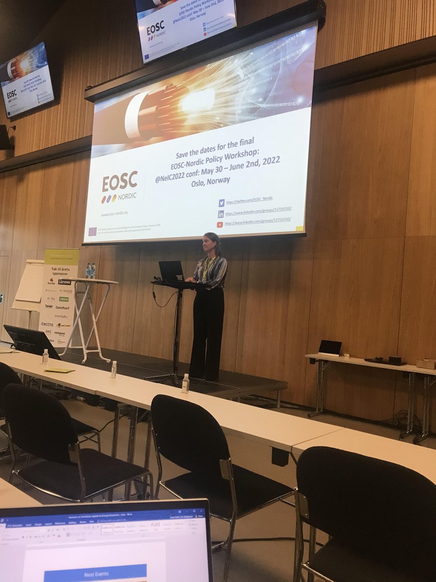 annesofiefink's tweet photo. Lene up-dated us on #EOSC-Nordic at #DeIC21 https://t.co/byhpVwe8k2