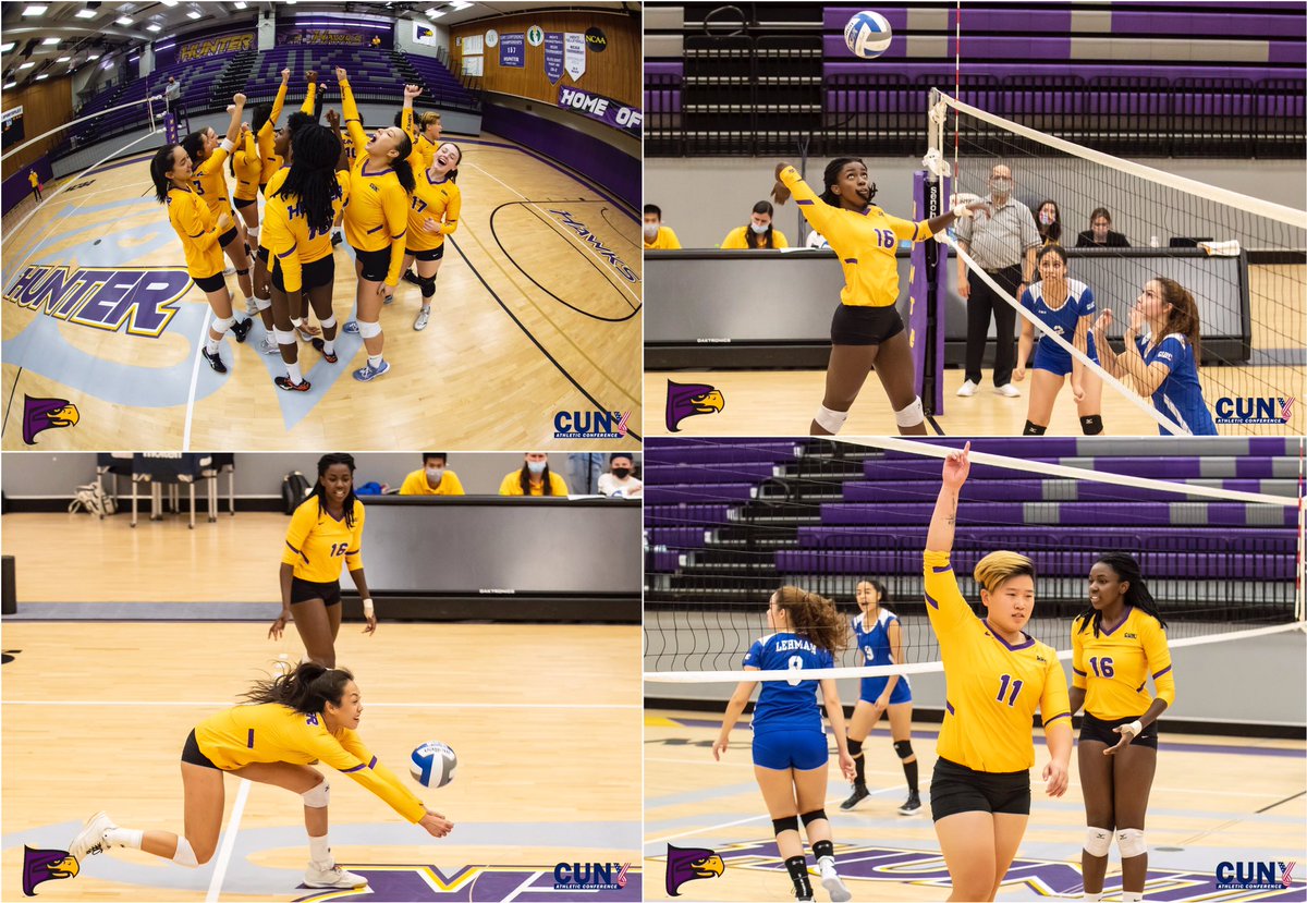 Finish1stPhotos's tweet photo. Four frames from yesterday’s @HunterAthletics victory in the
@CUNYAC Volleyball Tournament.
#hunterhawks #cunyathletics https://t.co/EfC3jvnhCS