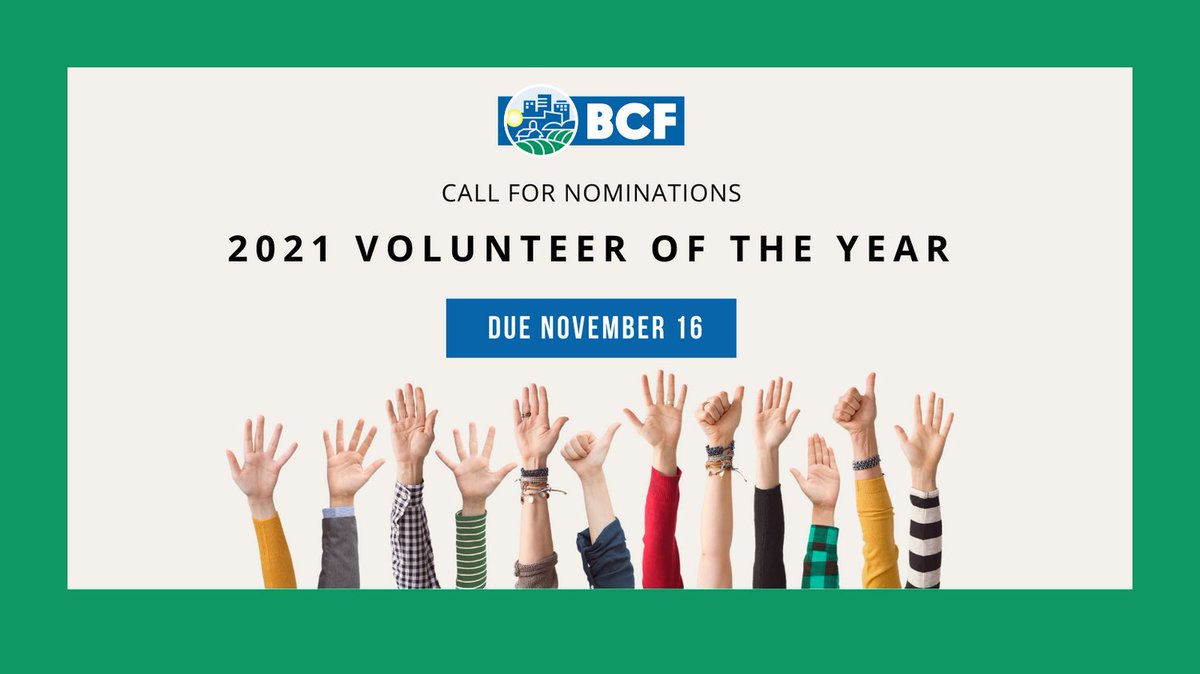 benncommfound's tweet photo. Know someone who goes above and beyond for Bennington? Nominations are open now through November 16 for our 2021 Volunteer of the Year award. The winner will recognized on November 30 during Together Bennington Gives. Submit a nomination today! https://t.co/ZgXCt9bE7t https://t.co/OGYS4ZnClQ