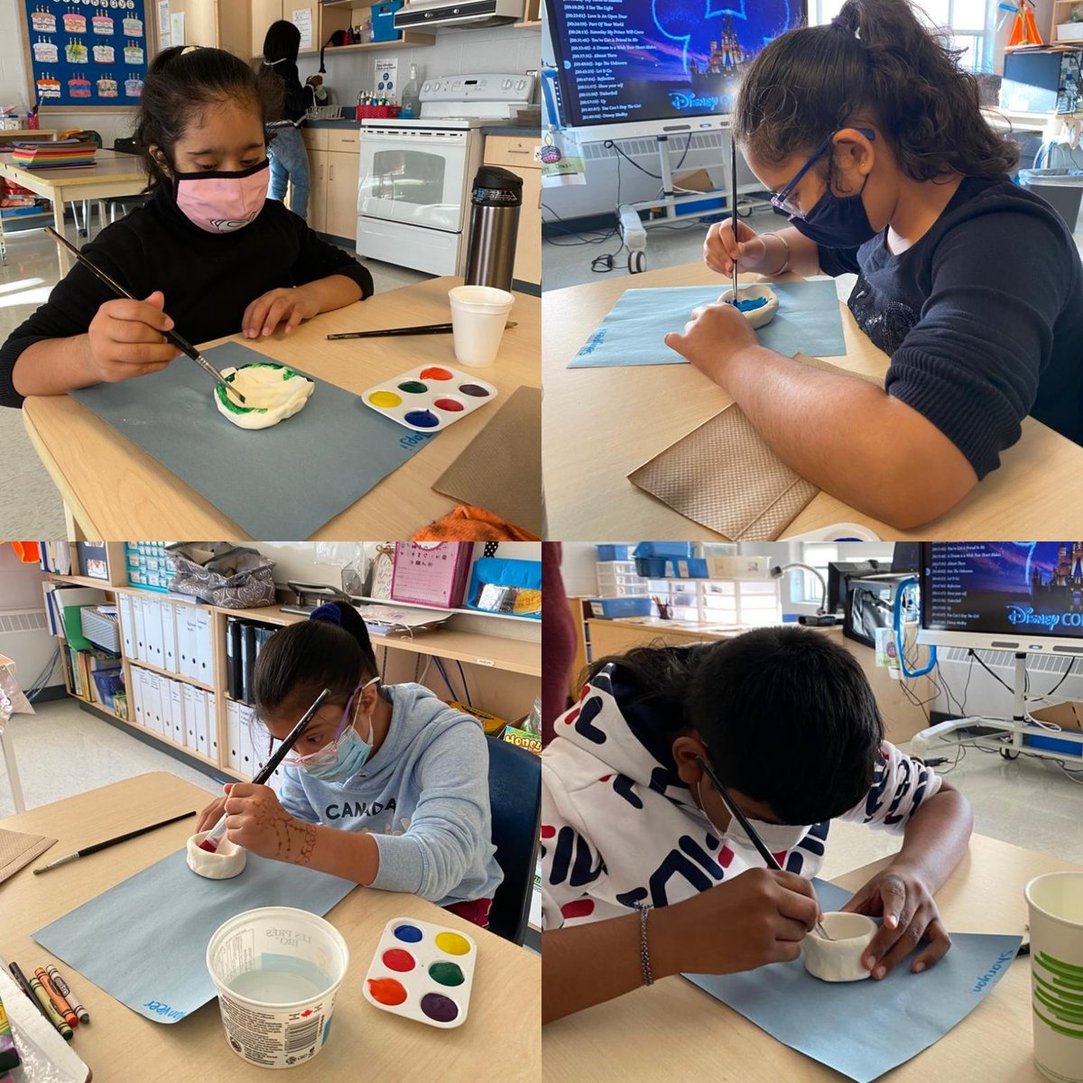 Ms_Manalis's tweet image. In preparation for Diwali, we listened to 'Binny's Diwali' story. The students discussed the different holiday traditions, and were excited to make their very own Diyas and Rangoli designs! #communityclass #HappyDiwali @PeelSchools @BerylFordPS