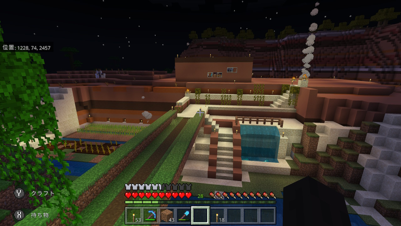 あにぃ Minecraft マイクラ マインクラフト Nintendoswitch マイクラ初心者 メサ もうメサを拠点に テラコッタかわいい色 T Co Tzrxlphdnh Twitter