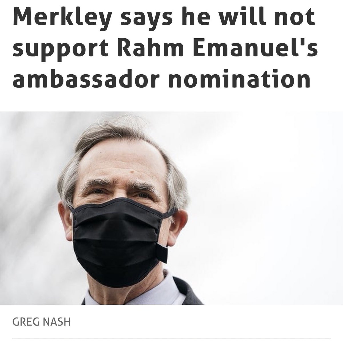 Roots_Action's tweet photo. BREAKING: @SenJeffMerkley announces he will oppose Rahm Emanuel nomination to be Ambassador to Japan.  #RejectRahm https://t.co/zKvp3O8CIz
