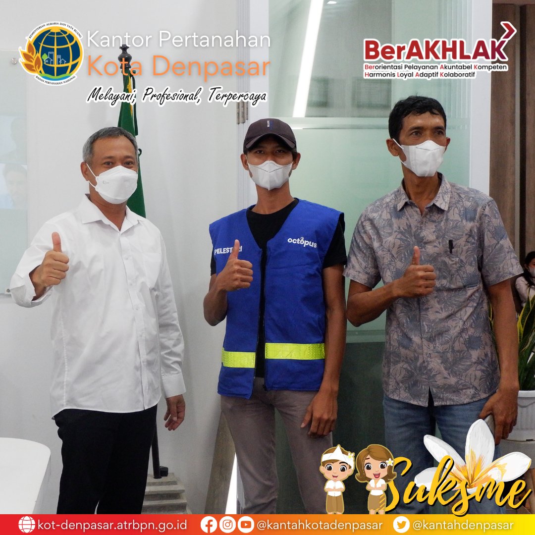 Simak berita lengkapnya di kot-denpasar.atrbpn.go.id/berita/

#ReformaAgraria
#KantahKotaDenpasar
#OctopusIndonesia
#MelayaniProfesionalTerpercaya
#SukaSekaliMemudahkan
#ATRBPNMajudanModern
#ATRBPNKiniLebihBaik