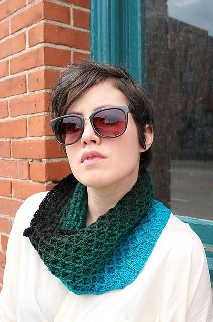 The Laura Cowl by <a href="/Knitgrrl/">Shannon Okey</a> is a lacy cowl knitting pattern, designed using a Foot Notes Paintbox Gradient from <a href="/Fiberopticyarns/">Kimber Baldwin</a> 

Laura is included in The Cowls Are Not What They Seem, a book of patterns designed for adventurous knitters!

buff.ly/3vFIo0p