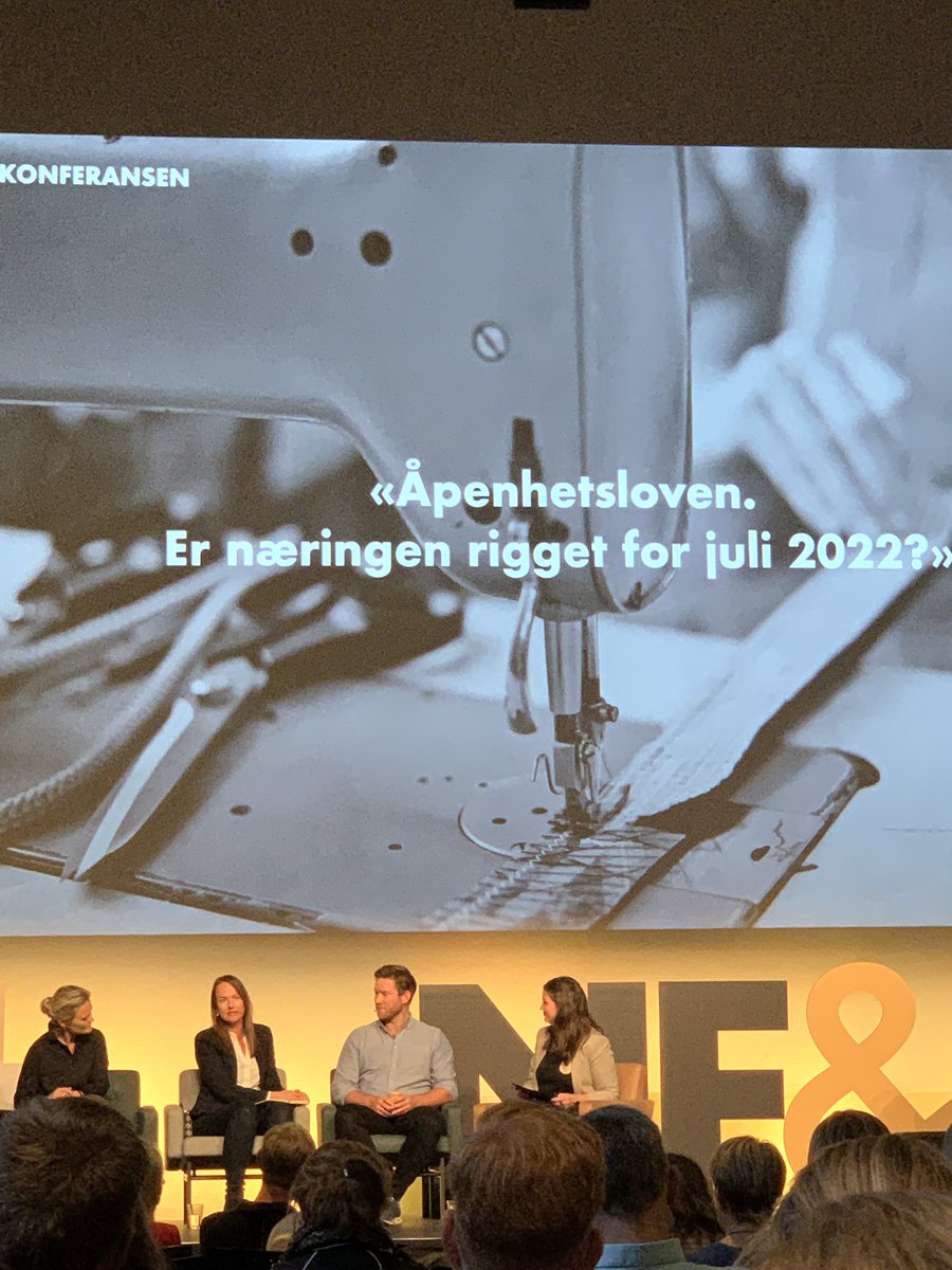 Åpenhetsloven - er næringen rigget for juli 2022? NF&amp;TAkonferansen tar debatten <a href="/NorFashionHub/">NorwegianFashionHub</a>