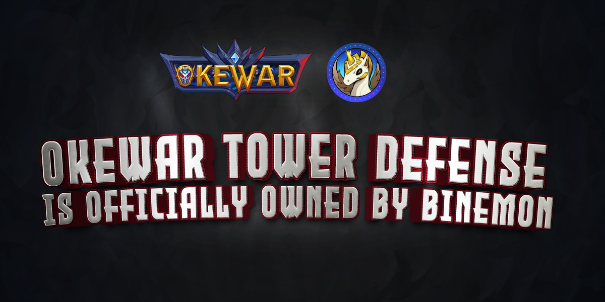 shibawethw's tweet photo. π£ #OkeWar is officially owned by @BinemonNFT
OkeWar Tower Defense game will use:
β
$BIN $DRK as currency used for purchasing Capsule (open to receive Hero- NFT)
β
$DRK as Marketplace currency
β
Marketplace fee will be accumulatively distributed to $BIN holders https://t.co/7zYDKx62WN