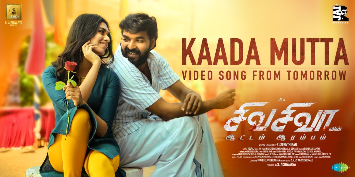 V2Cinemas's tweet photo. #KaadaMuttaVideoSong from #ShivaShivaa - releasing tomorrow.
Jai - Musical https://t.co/PrMTrSLZUg