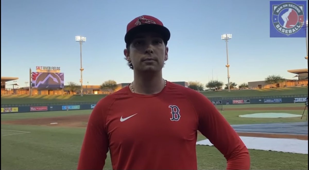 JoeFrisaro's tweet photo. Our @ManOn2nd interview with #RedSox prospect Triston Casas. Spoke with Triston @MLBazFallLeague Talked Olympics, leadership, growing up in South Florida @5ReasonsSports @AH__Athletics https://t.co/e2Sm4GBk8x https://t.co/K2bq2azMt1