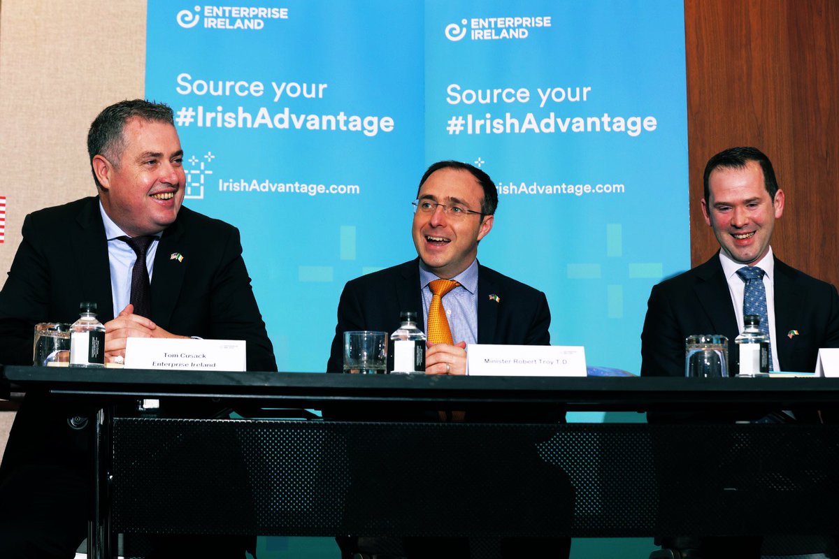 Delighted to start the Boston leg of our trade mission, meeting with leading healthcare systems based in New England during the <a href="/Entirl/">Enterprise Ireland</a> roundtable

We discussed the deep commitment Ireland &amp; the US to share in nurturing innovative solutions within healthcare 🇮🇪🇺🇸 #IrishAdvantage