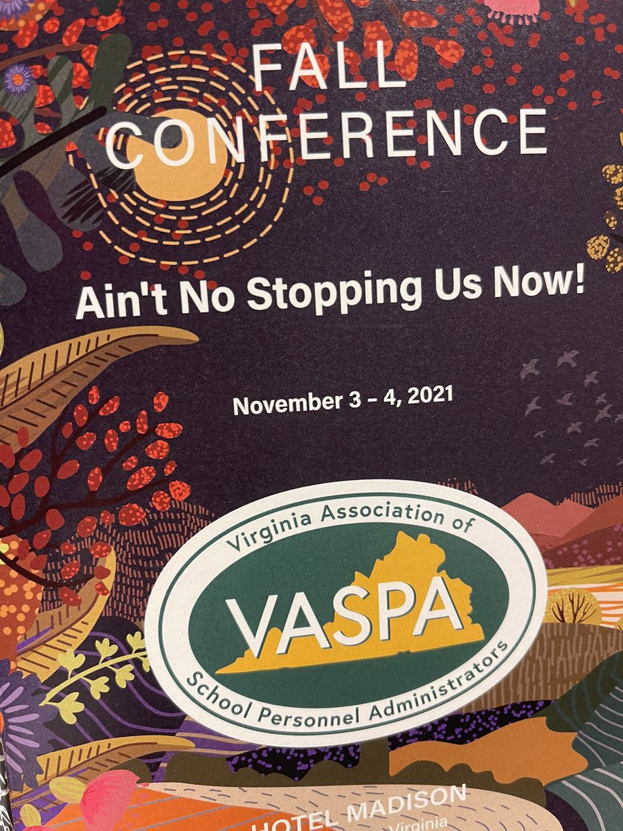 BCPSVAHR's tweet photo. Ain’t NO Stopping Us Now! Networking and Learning at VASPA’s Fall Conference! @bcpsva @RiddickKaren https://t.co/PisW9Zn2Ad
