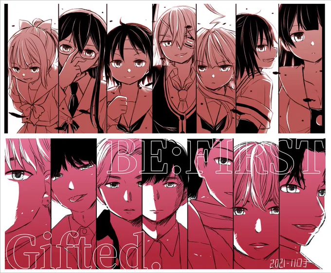(ちょうど7人で似たような雰囲気になったので記念に並べた(後で消すやも)1年ちょっとでまあまあ成長出来た…だろうか) 