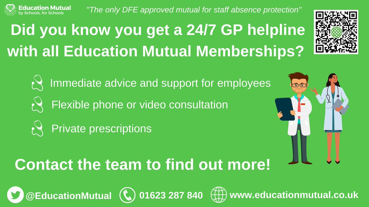 Did you know all Education Mutual members get access to our 24/7 GP helpline?

Contact the team to find out more!

#SBL #SBM #SBLCONNECT #SBLTWITTER