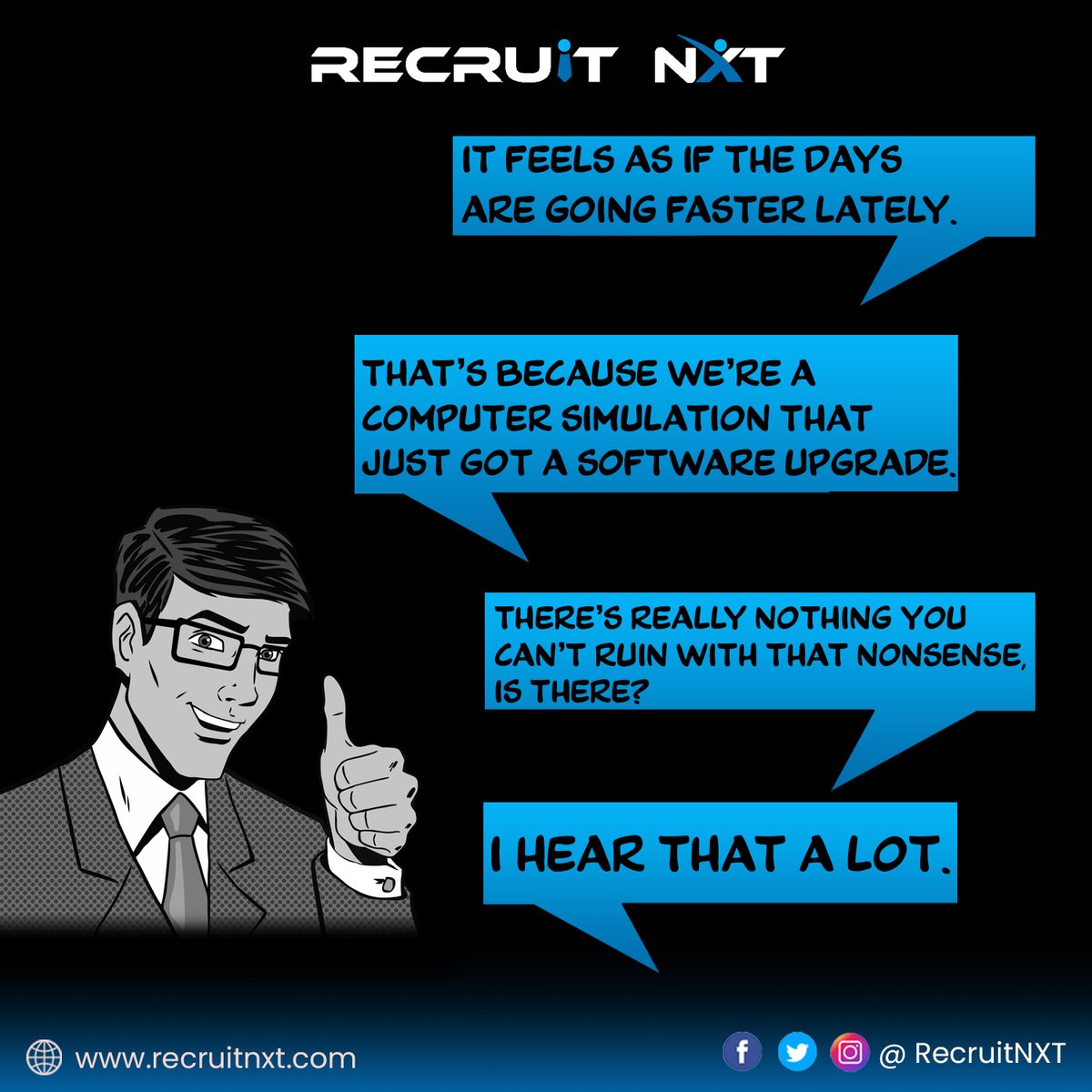 recruitnxt's tweet photo. Upgrading software is acting up human!
#recruitnxt #recruitment #hiringstartsfromhere #dilbert #dilbertcomics #YourFestiveShot #INDvsAFG #indiedev https://t.co/rRxxDjqedN