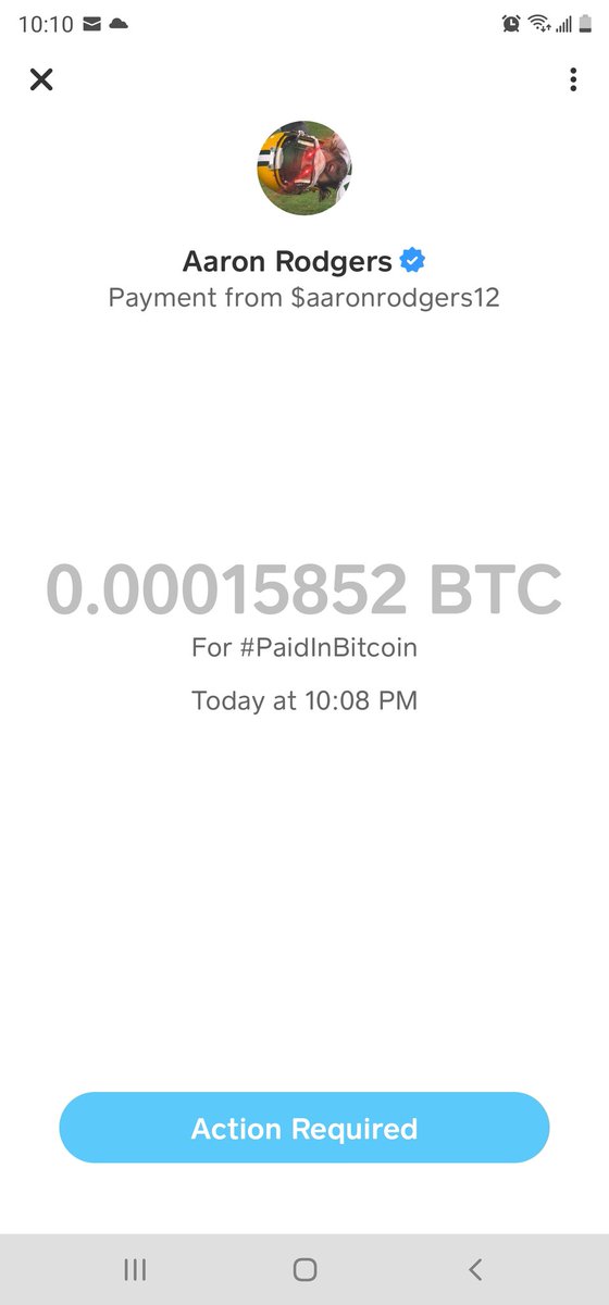 Thank you for the BTC <a href="/AaronRodgers12/">Aaron Rodgers</a> #PaidInBitcoin