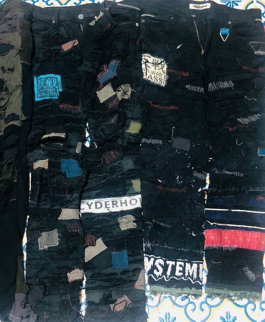 etuetu12's tweet photo. #posthardcore #pankhardcore #クラストパンツ #cyderhouse 部屋片付けてたらいまさら人気高そうなサイダーハウスのクラストパンツ出て来たー https://t.co/aqBabkGBha https://t.co/UI27j0jB8N