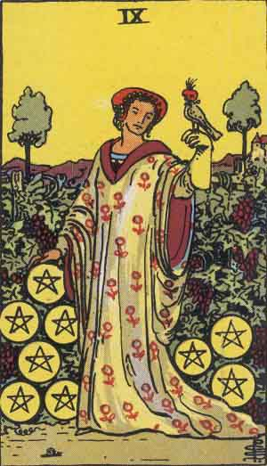 tsaarot's tweet photo. Every Minor Arcana card reflects the Major Arcana it shares numbers with.

Look at the Hermit. Alone, contemplating. This is Card IX. Now pay attention to all the other '9' cards. All alone. All in a singular state of mind. https://t.co/YlE6qDbMyn