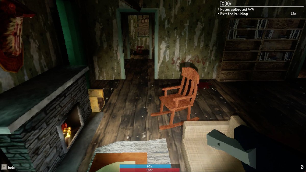 How about cozy evening at home by the fireplace .. or not.💀

Game is available in Steam: store.steampowered.com/app/1409560/Wa…

#wishlistwednesday #lowpoly #wastingawaygame #ue4 #screenshot #pcgame #game #ps1 #horror