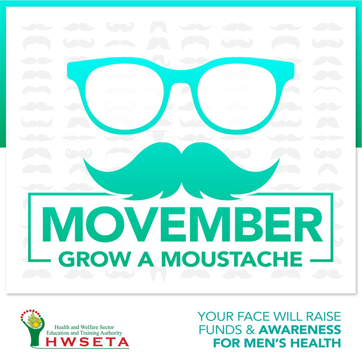 HWSETA_SA's tweet photo. #Movember time again! Where we focus on men’s physical and emotional health issues. But, we do it by injecting a little fun to the cause with the #MovemberMovement
Grow a moustache and let's raise awareness for men’s health issues! 

#HWSETA #Movember #GrowAMoustache #GrowABeard https://t.co/97tmgcZAHV