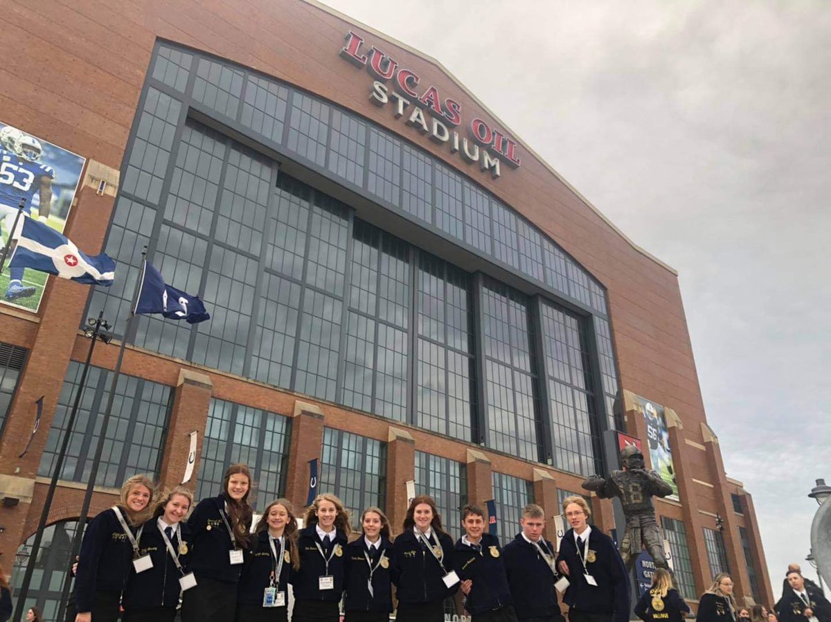 FairlawnFFA's tweet photo. Ten members of the Fairlawn FFA attended the 94th
annual national FFA convention in Indianapolis Indiana. Members sat through sessions and toured different
facilities. The facilities toured we're Frank Miller lumber
in Union City Indiana and Barhorst Belgians outside Fort
Loramie https://t.co/Q8vOcTRl1n