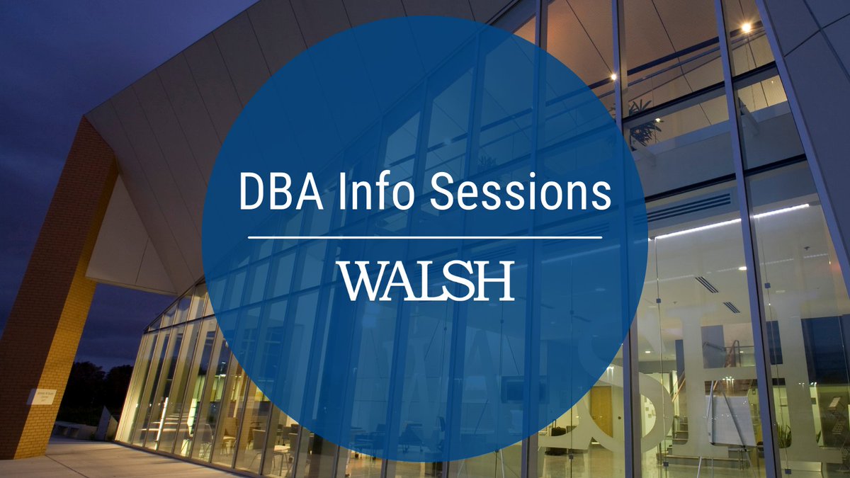 walshcollege's tweet photo. Think you don't have time to start a doctoral program? Walsh’s DBA is designed for working professionals, with a part-time pathway through online coursework and Zoom-enabled remote delivery. Learn more at the DBA info session 11/18 from 6-7 p.m. https://t.co/KcpDol7eHp #WhyWalsh https://t.co/mOckYR6QwU