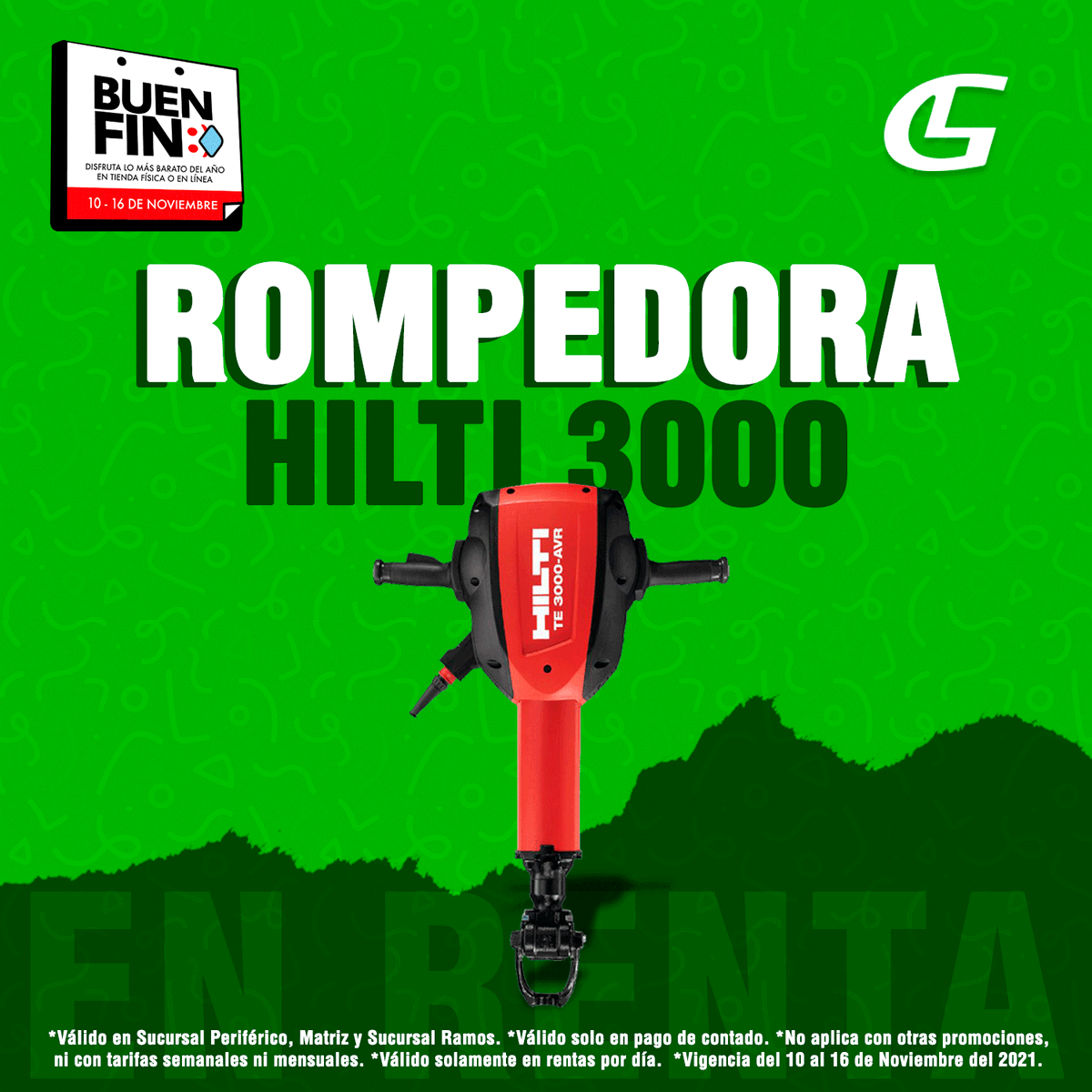 LugonMaquinaria's tweet photo. 📌 #Rompedora #Hilti 3000 en #renta 👷🚧
#Demoliciones pesadas y remoción de #asfalto en construcción de:
💥 Obras viales
💥 Instalación de tuberías
💥 Trabajos de reparación
🟡 ¡Pregunta sin compromiso! Estará en #promoción este #BuenFin del 10-16 de nov ¡No te lo pierdas! 🤩📣 https://t.co/UgNUXsvLxY