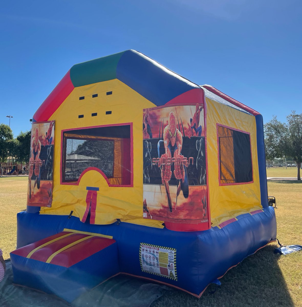 backyrdbounceaz's tweet photo. The New Rainbow Jumper, you can put any 2 banners that we have on to fit any theme for your party! 
.
.
Call us at 480-848-3721
Or book online at https://t.co/0EPqrvAPii 
.
.
#bouncehouserental  #bouncehouse  #bouncer  #partyrental  #partyrentals  #inflatable https://t.co/PKcHxo4MPZ