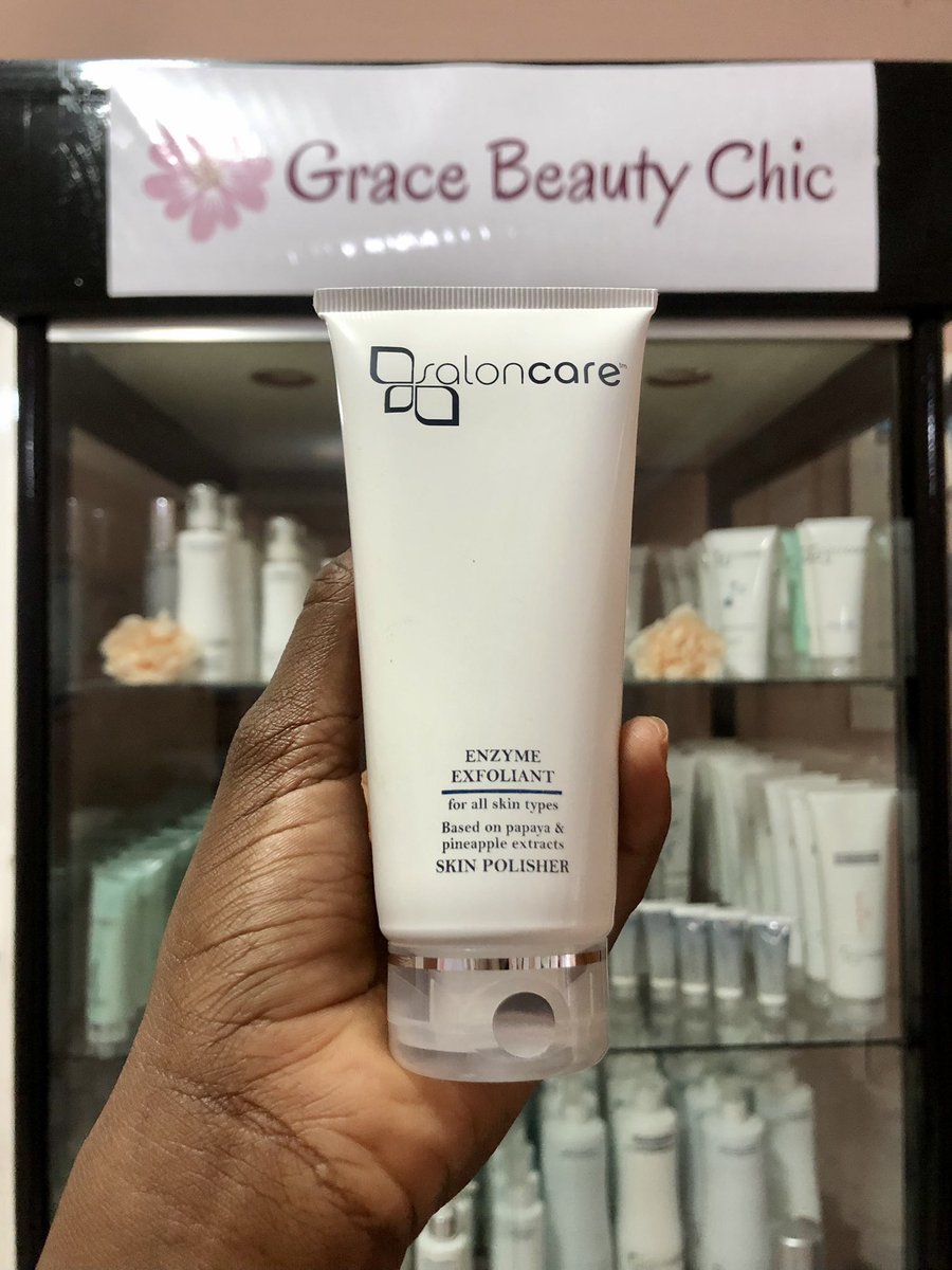 gracebeautychic's tweet photo. Our product of the month Enzyme Exfoliant - the best skin polisher your skin could ever ask for!  You need this gem of a product. Removes dead skin cells making the skin softer and smoother. The real glow! ✨

#gracebeautychic #skincare #productofthemonth #enzymeexfoliant https://t.co/FqyeyAB6Vd