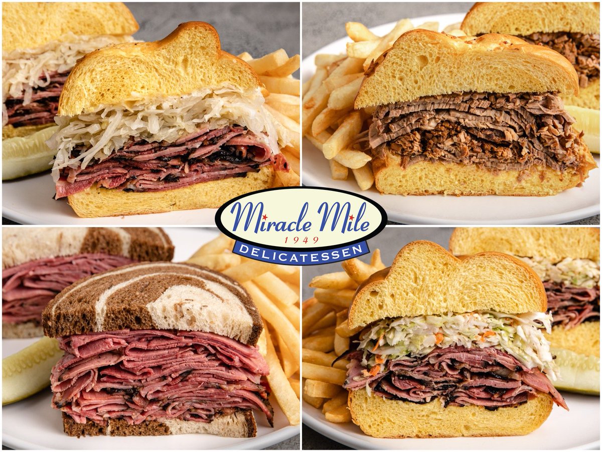 miraclemiledeli's tweet photo. It's National Sandwich Day! Join us for Lunch or Dinner and sink your teeth into award winning choices like The Straw, Brisket of Beef, New Yorker, Combo, Times Square Cheesesteak and so many more. https://t.co/0Z2sgKLseq