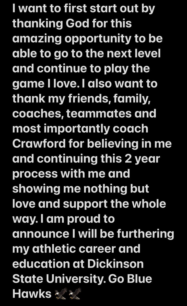 Cambeck24's tweet photo. I am proud to announce I am 100% committed to Dickinson State University. @RogersRamsFB @LookerDane @AnthonyMizin @masonhalos @TRDVillarreal @BrandonHuffman @DLineCoachCRAW @CoachPStanton  @247Sports @RylandSpencer @BlueHawkFB @beaubeck40 https://t.co/DLxtMKr6a3