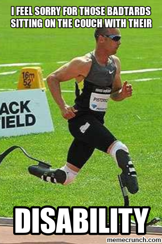 beccashan753's tweet photo. #CD5b @psyc220 This is an example of inspiration porn because it is trying to be inspiring to others by putting them down for having a disability and insinuating that having a disability isn't a valid reason to not be able to do something. https://t.co/cWX6VtG8NQ