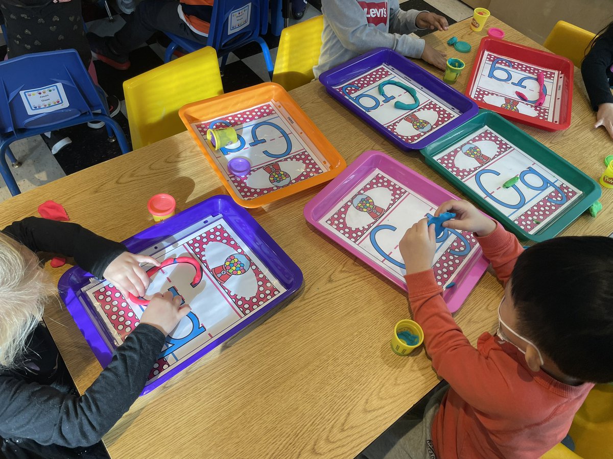 KailaLevitt's tweet photo. Literacy centers in full swing today! Letter Gg is out letter of the week. Yay pre-k friends! https://t.co/kEFxkOwUGe