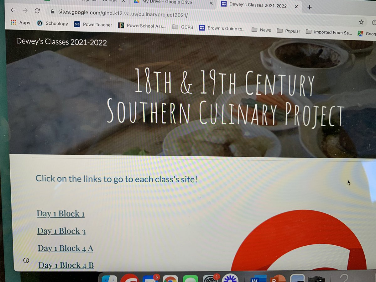 MrsDeweyGHS's tweet photo. Chef @Djbooth1201 - you’ve got some recipes coming your way for our Culinary History collab project!!! @GoochlandHigh https://t.co/eVeqWU3Gvb