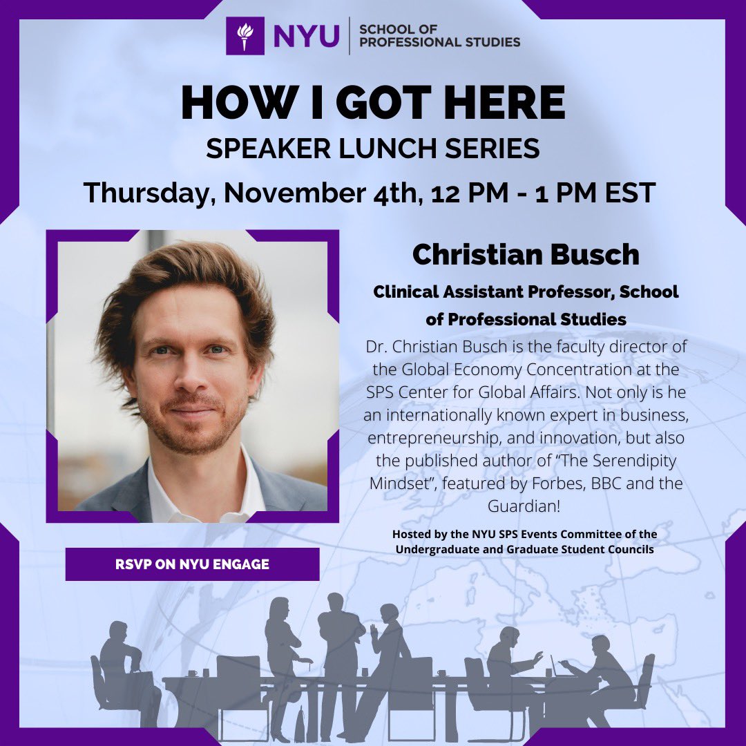 SPSGSC's tweet photo. ☀️ HIGH - Ft. Dr. Christian Busch! Join us tomorrow Thursday, November 4th, 2021 at 12:00 PM EST! 

Visit our Instagram and Engage event page for more detail! What are you waiting for? RSVP NOW!
•
•
•
#HowIGotHere #Wearesps #Wearenyusps #studentcouncil #events https://t.co/qDBILvdkA1