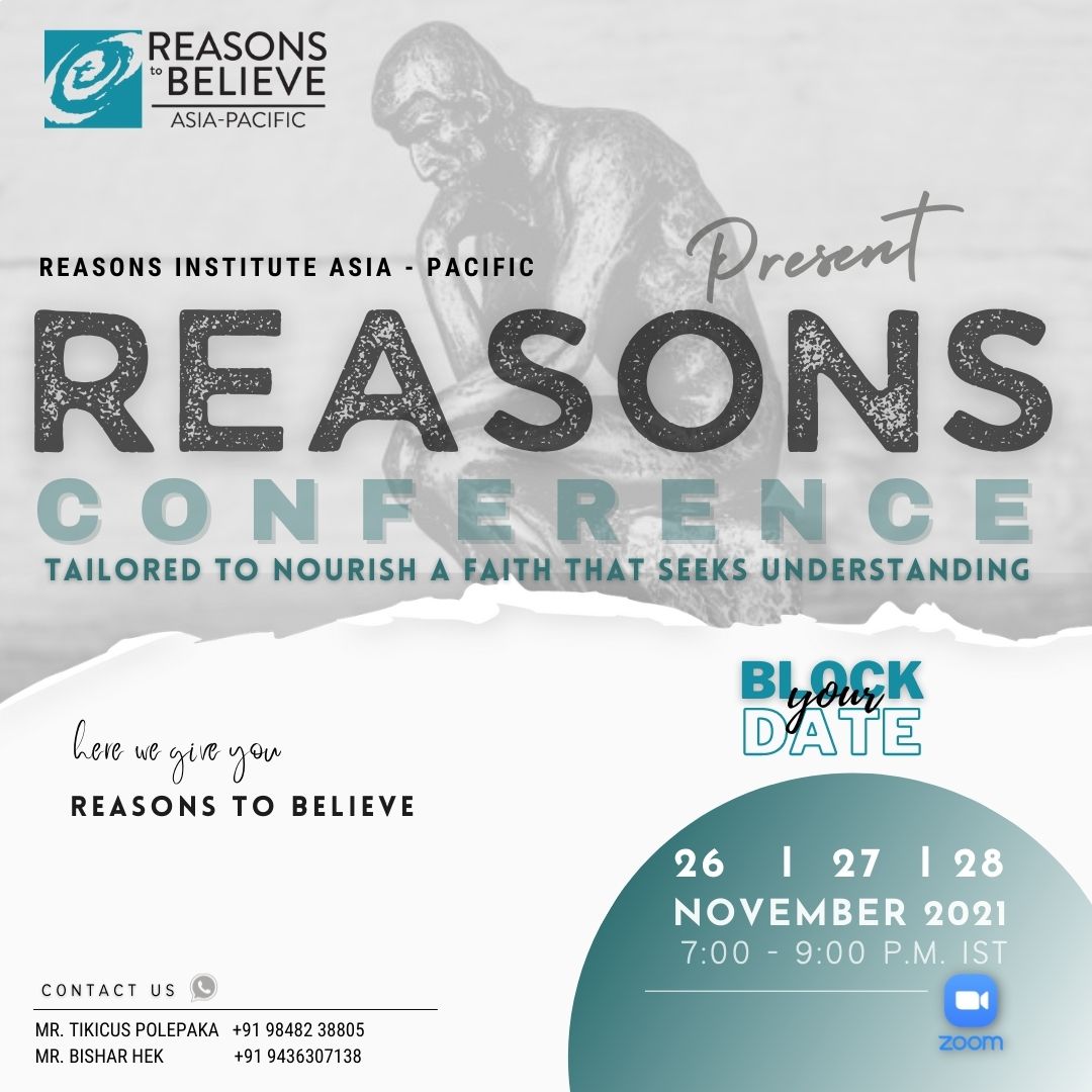 RTBAPAC's tweet photo. Why do you believe, what you believe?
When our friends, colleagues or skeptics ask us this question, we are often tongue-tied! We don't know how to answer it.
The REASONS Conference by RTB, Asia Pacific will help you effectively overcome this hurdle. 
https://t.co/B5gLCCkD1h https://t.co/Z2GOcr3ZYm