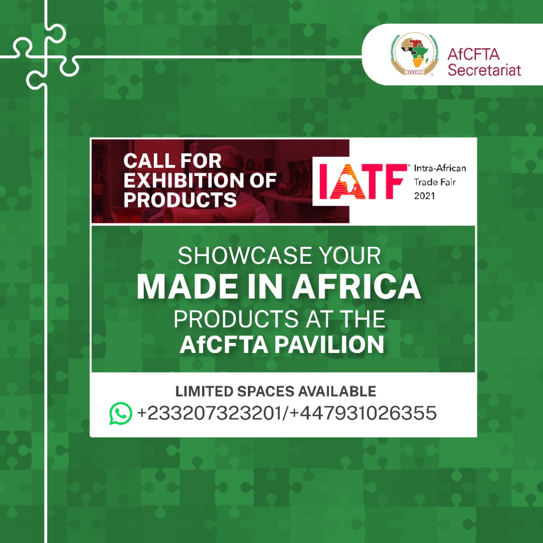 AfCFTA's tweet photo. Get a unique opportunity to showcase your made in Africa products FREE OF CHARGE. Limited space available, reach out to us via DM or WhatsApp 👇🏾👇🏾 https://t.co/3czG9P7HQr