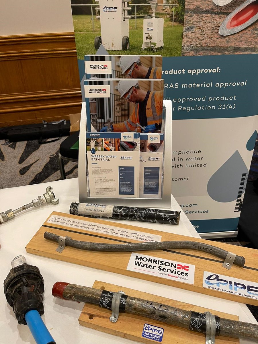 DELIVERY | Today we are at the Drinking Water Quality Conference in the Hilton Birmingham Metropole. We have been discussing a variety of renovation techniques, including the deployment of ePIPE lining technology. #MGroupServices #workwithus #deliveringwhatwepromise