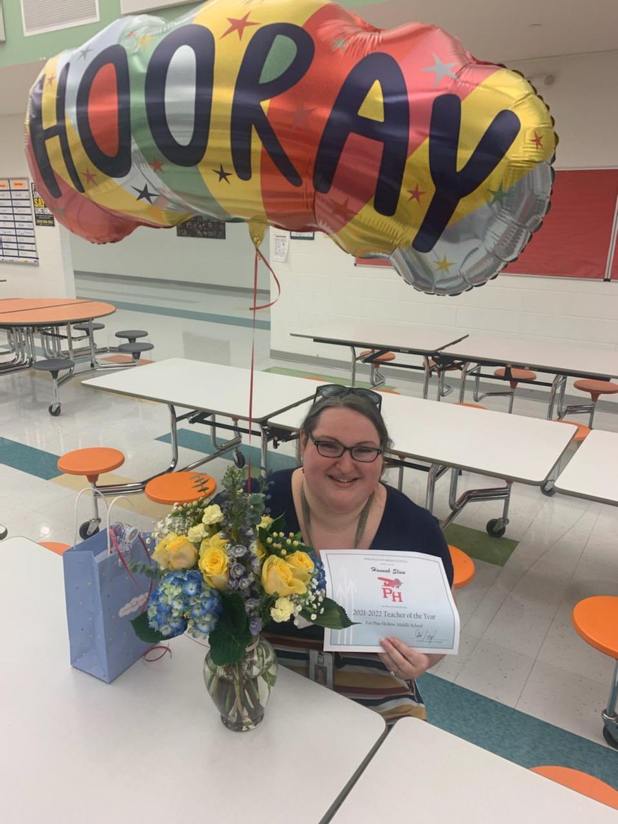 Congratulations to our 2021-22 Teacher of the Year, 7-3 ELA teacher Ms. Sliva! We are so proud of you!!!!