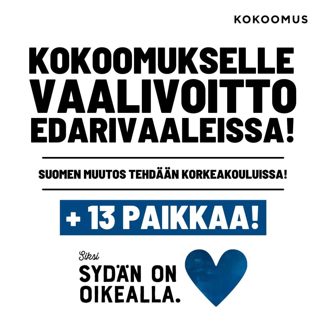 sarisarkomaa's tweet photo. Riemuitsen! Tuhannesti onnea rakas #Tuhatkunta @Tuhatkunta  💚

Kiitos kaikille ehdokkaille ja työtä tehneille! 

Upea vaalitulos! Mitä Tuhatkunta tänään sitä Suomi huomenna. 💚 https://t.co/1jciYhBmTP