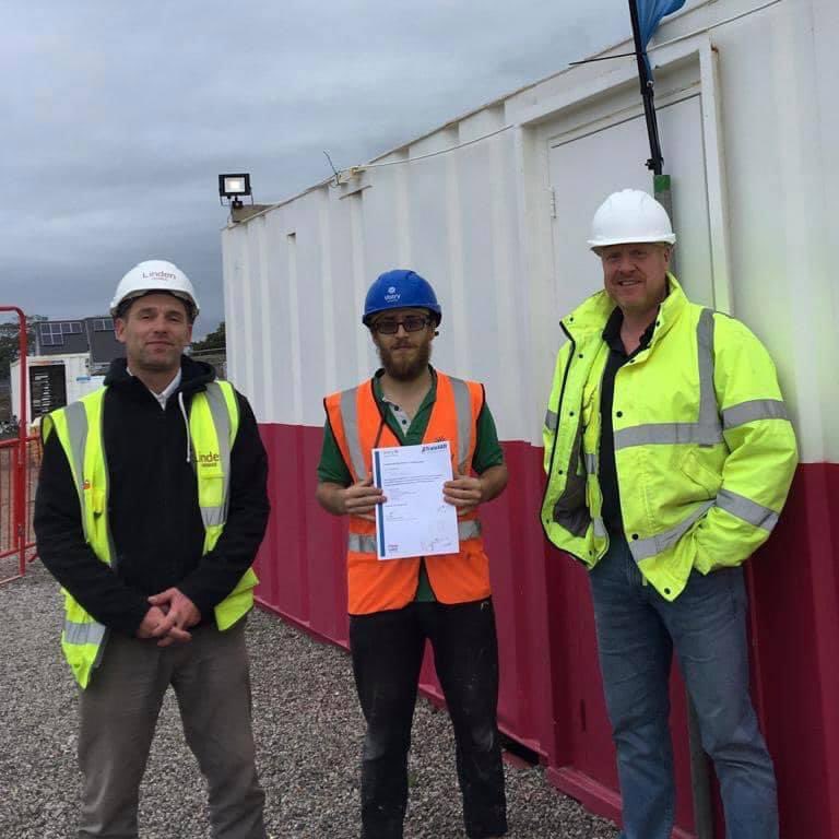 Train4All's tweet photo. Congrats to our Routeway 2 Construction learners who graduated last week! 🥳 This week we welcome new recruits to the @teamvistrypsw Skills Academies in Alphington &amp; North Prospect. Get in touch to join the last cohort of 2021 &amp; get working by 2022. 💪 #BuildYourFuture https://t.co/LQL44vGOeD