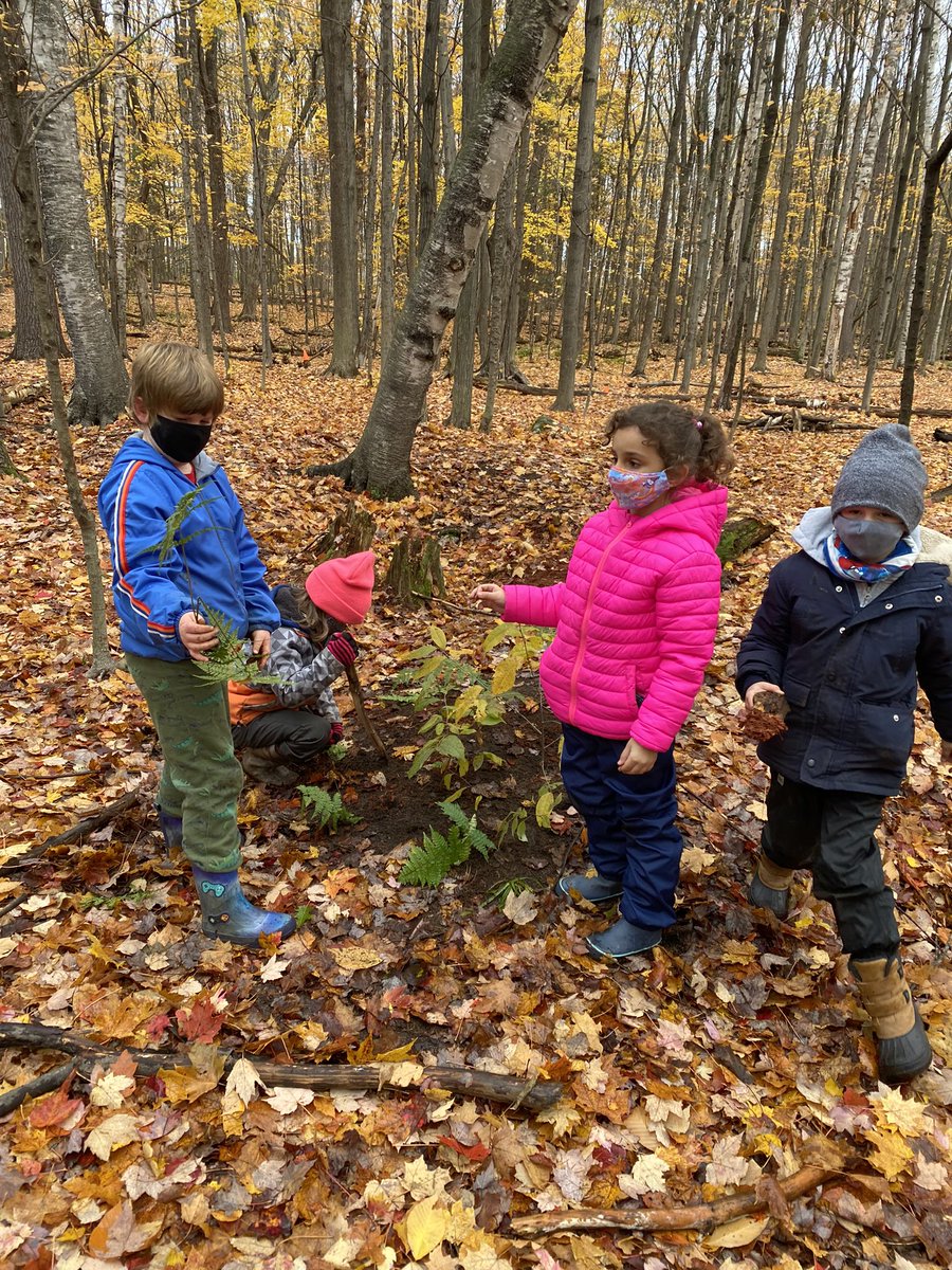 VanZeelandPower's tweet photo. Ask your child about the problem solving they did in Forest School today and/or story they created. https://t.co/Rf2hxhfDY7