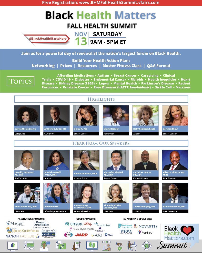Jack and Jill, Inc. is a community partner for the <a href="/BHMinfo/">Black Health Matters</a> Fall Health Summit on Saturday, Nov. 13. 

Register for the free event here:
BHMFallHealthSummit.vfairs.com