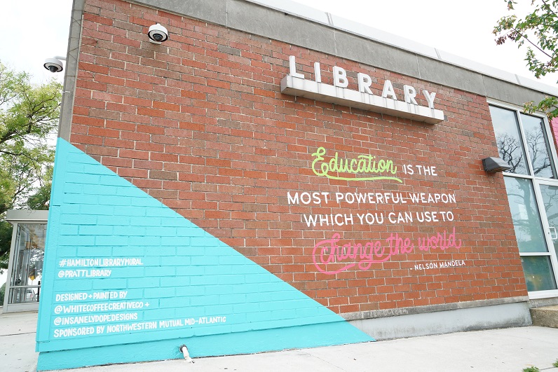 We're celebrating the Hamilton Branch's new and improved courtyard this Saturday! Explore the branch's 101 year history and take a look at its beautiful mural from 11-1pm. View the schedule of events at ow.ly/p4zV50GFfzu